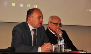 Direktor NAKVIS dr. Franci Demšar in Sir Leszek Borysiewicz, nekdanji rektor Univerze v Cambridgeu